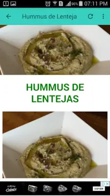 Recetas con Lentejas android App screenshot 0