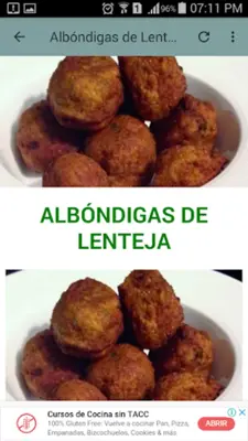 Recetas con Lentejas android App screenshot 5