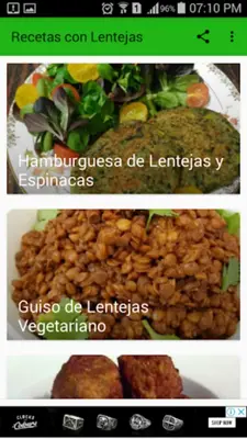 Recetas con Lentejas android App screenshot 6